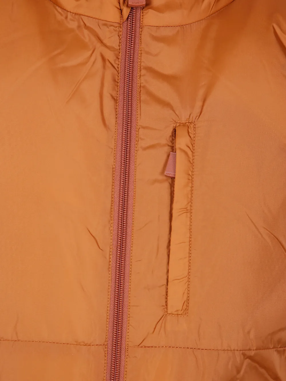 ASPESI Jil gewatteerde bodywarmer met hoge hals Oranje