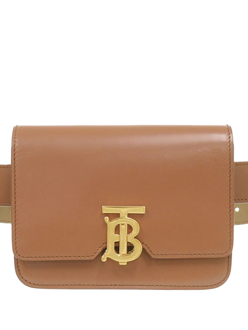 Burberry Pre-Owned 2018-2023 Leather TB belt bag - Marrone