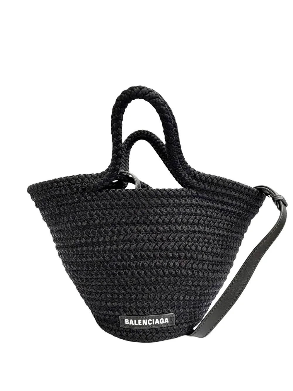 Balenciaga Pre-Owned 2010-2022 Small Nylon Ibiza Basket Bag satchel - Schwarz