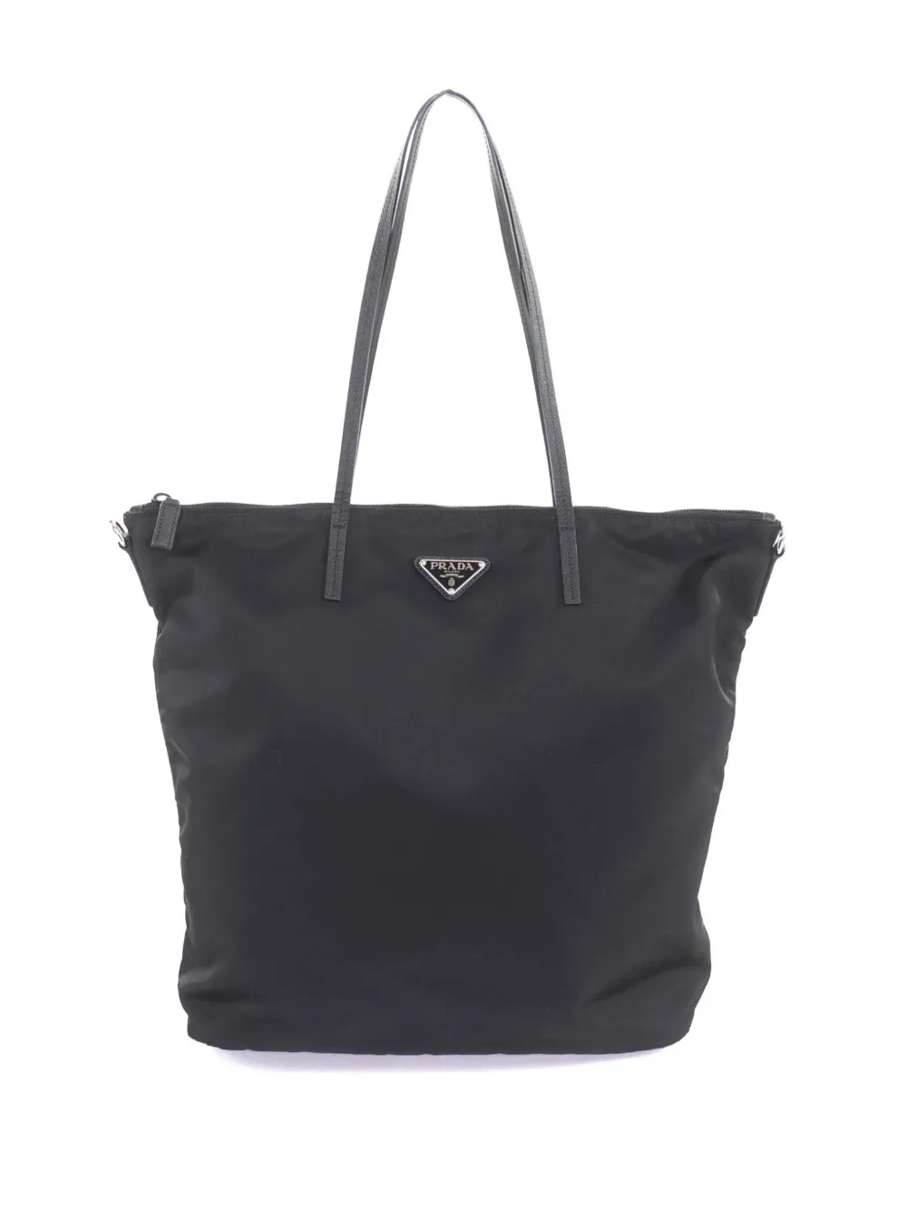 Prada Pre-Owned 2013-2026 Tessuto Zip Top Convertible Tote satchel - Nero