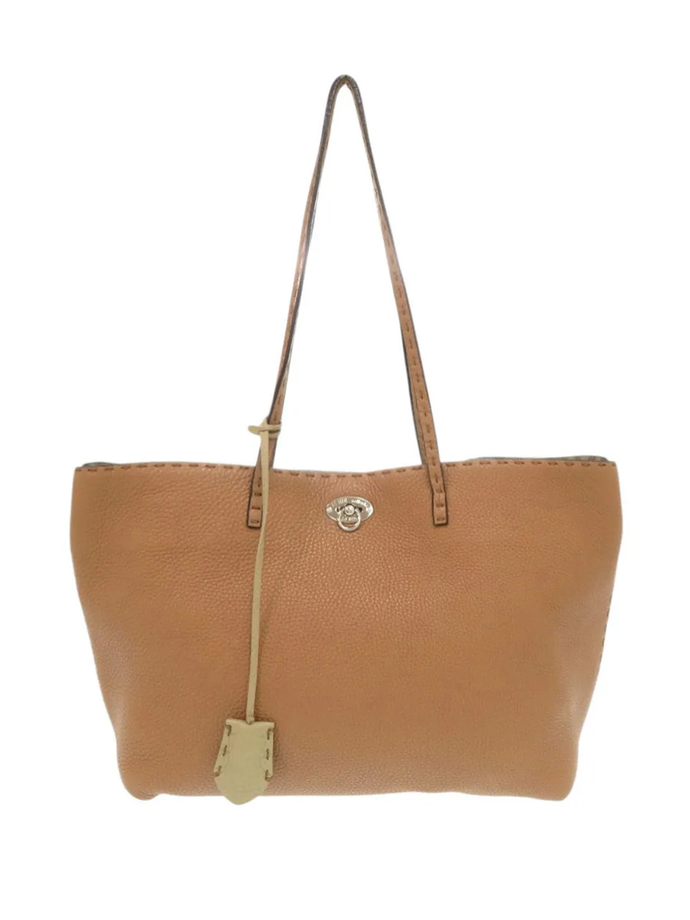Fendi Pre-Owned 2000-2010 Medium Leather Selleria Carla tote bag - Marrone