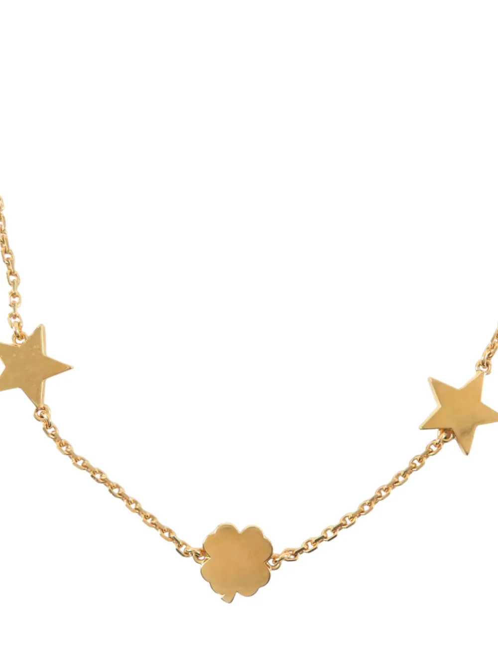 Dior Pre-owned 2021-2026 Gold Plated CD Mother of Pearl Destiny Necklace Costume Necklace, view 4