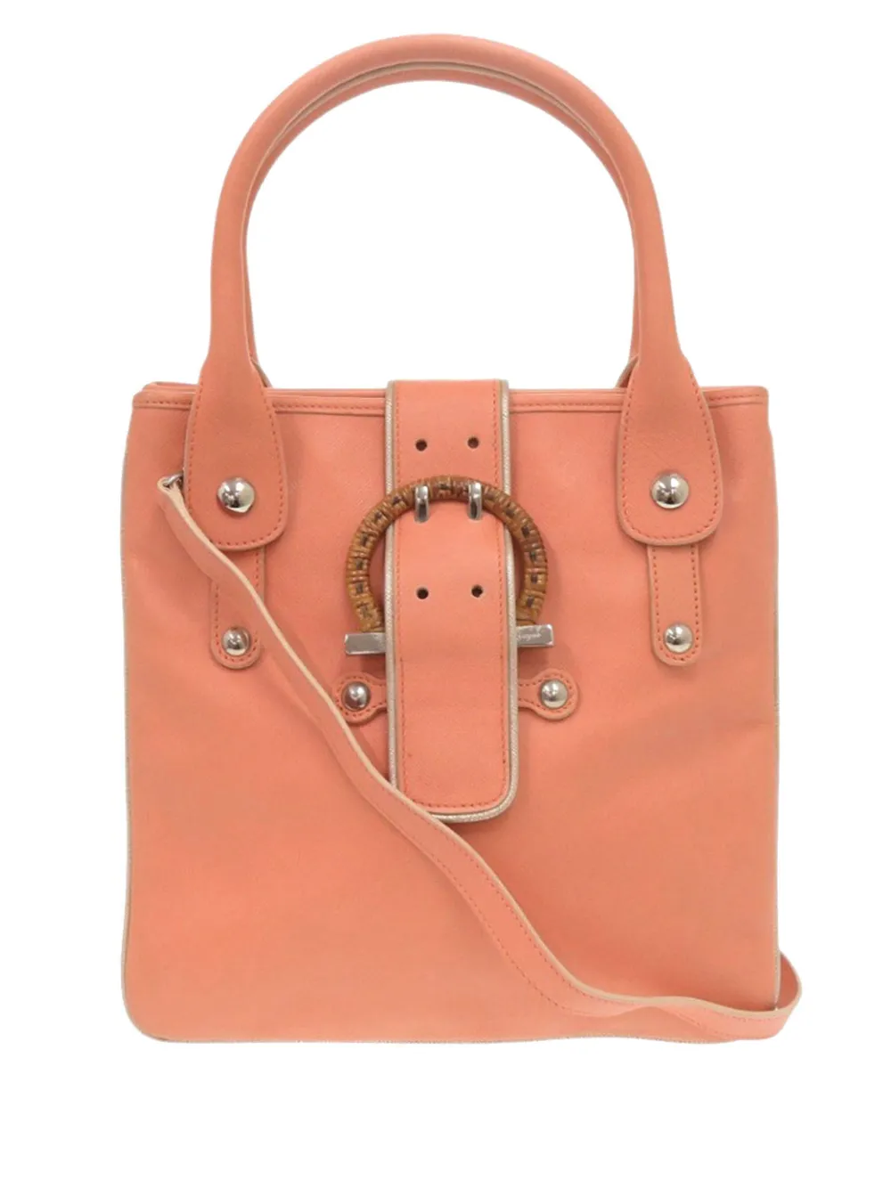 Ferragamo Pre-Owned 2010-2026 Calf Leather satchel - Arancione