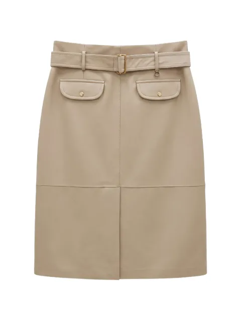 Moncler belted midi skirt