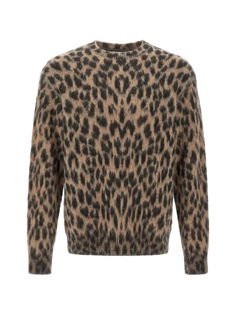 Laneus leopard-print sweater