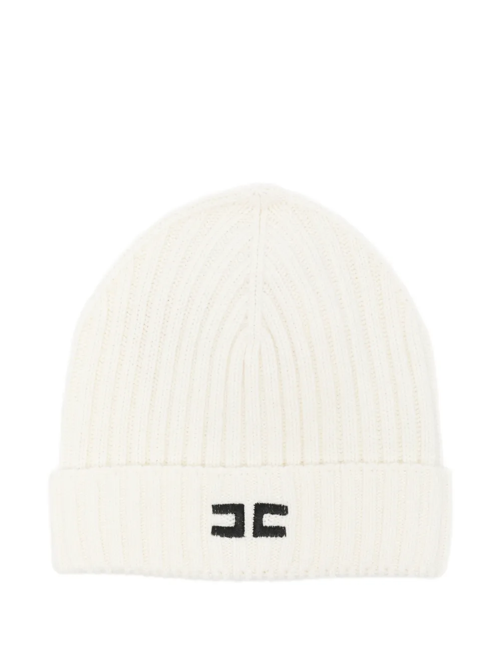 Elisabetta Franchi Kids bonnet à logo brodé - Blanc Elisabetta Franchi Kids bonnet à logo brodé - Blanc