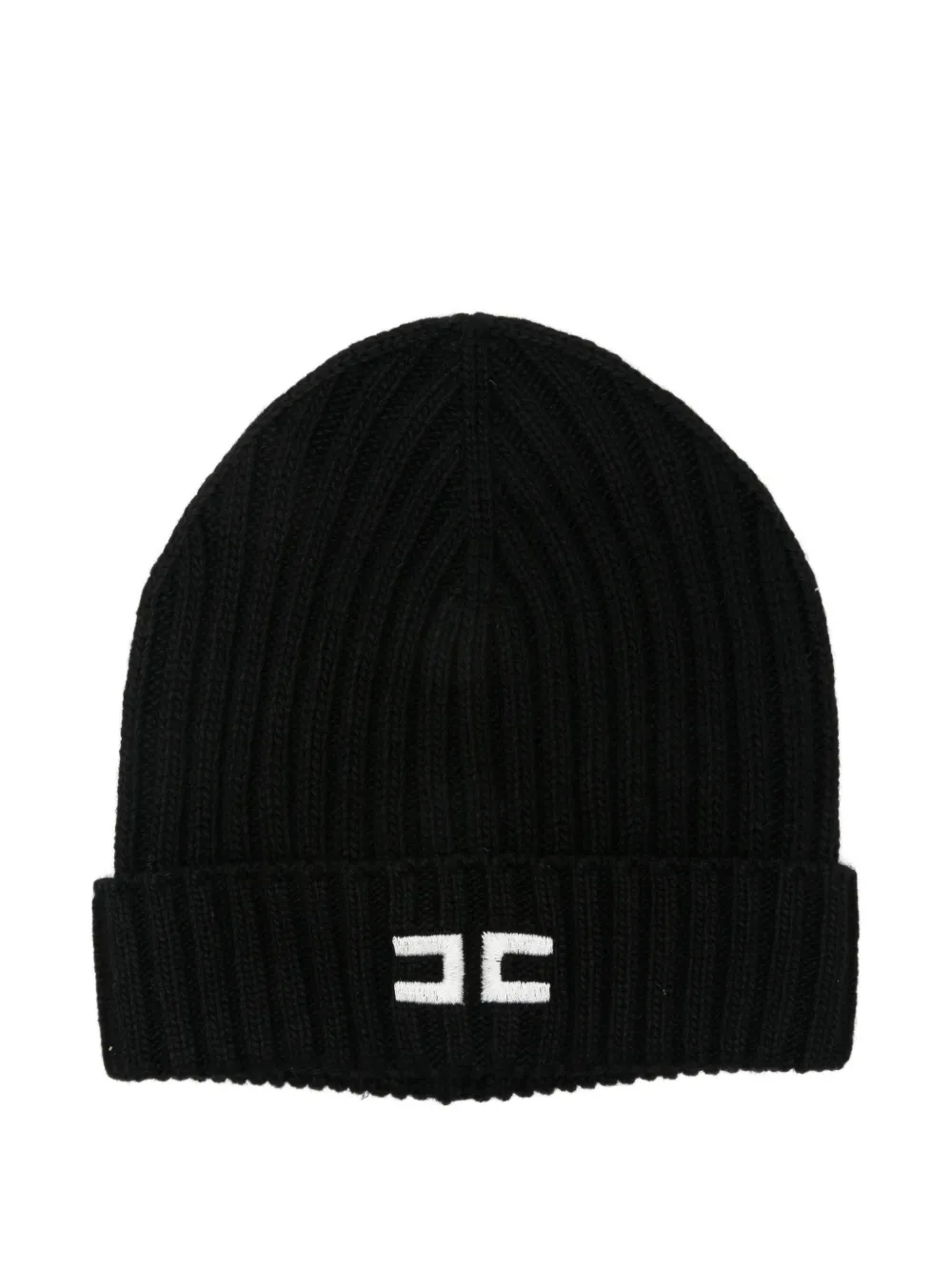 Elisabetta Franchi Kids bonnet à logo brodé - Noir Elisabetta Franchi Kids bonnet à logo brodé - Noir