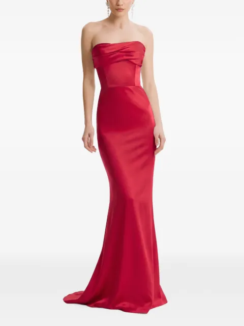 FRAMBOISE Lyris strapless maxi dress