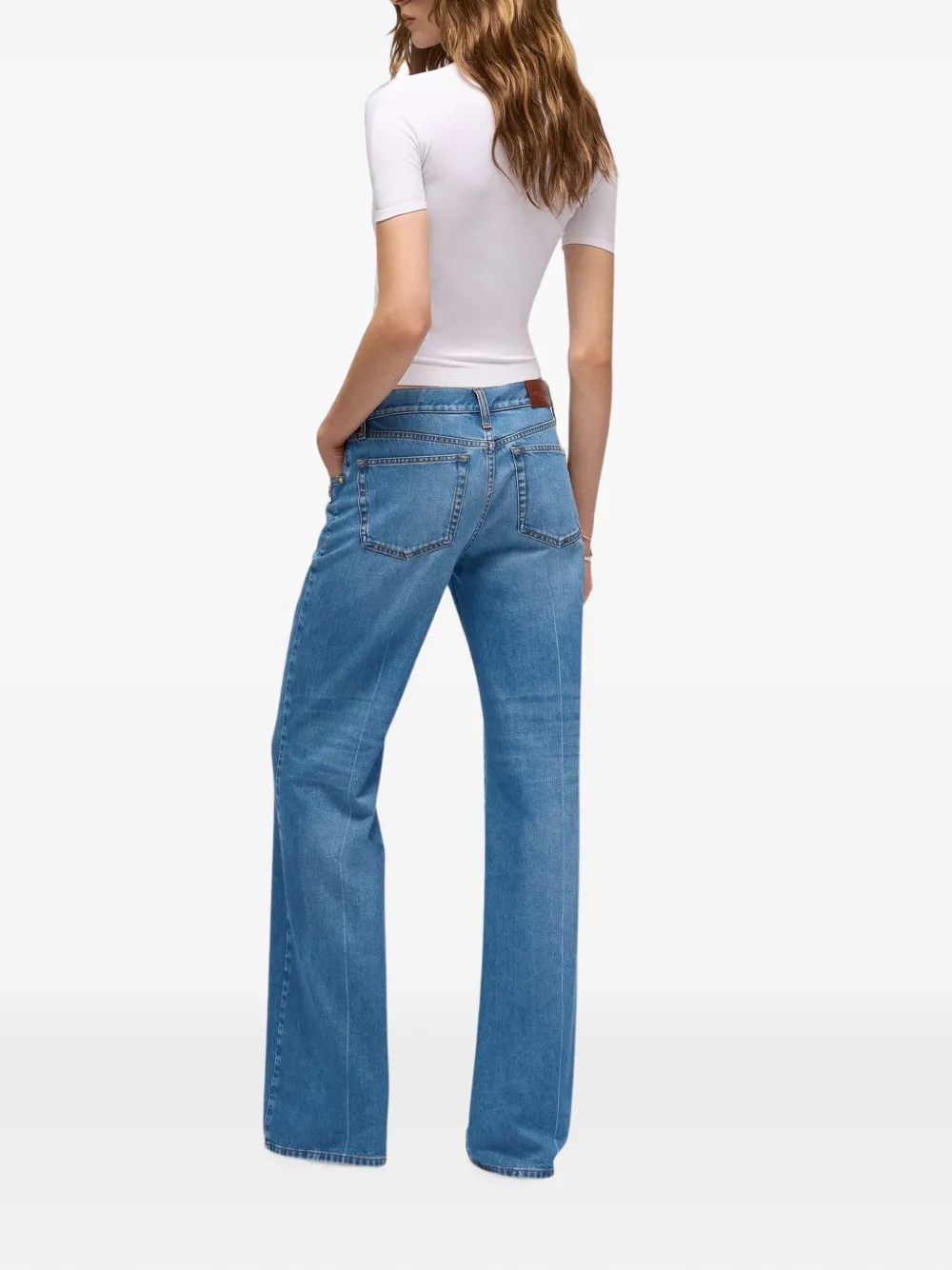 Gucci Jeans met wijde pijpen Blauw