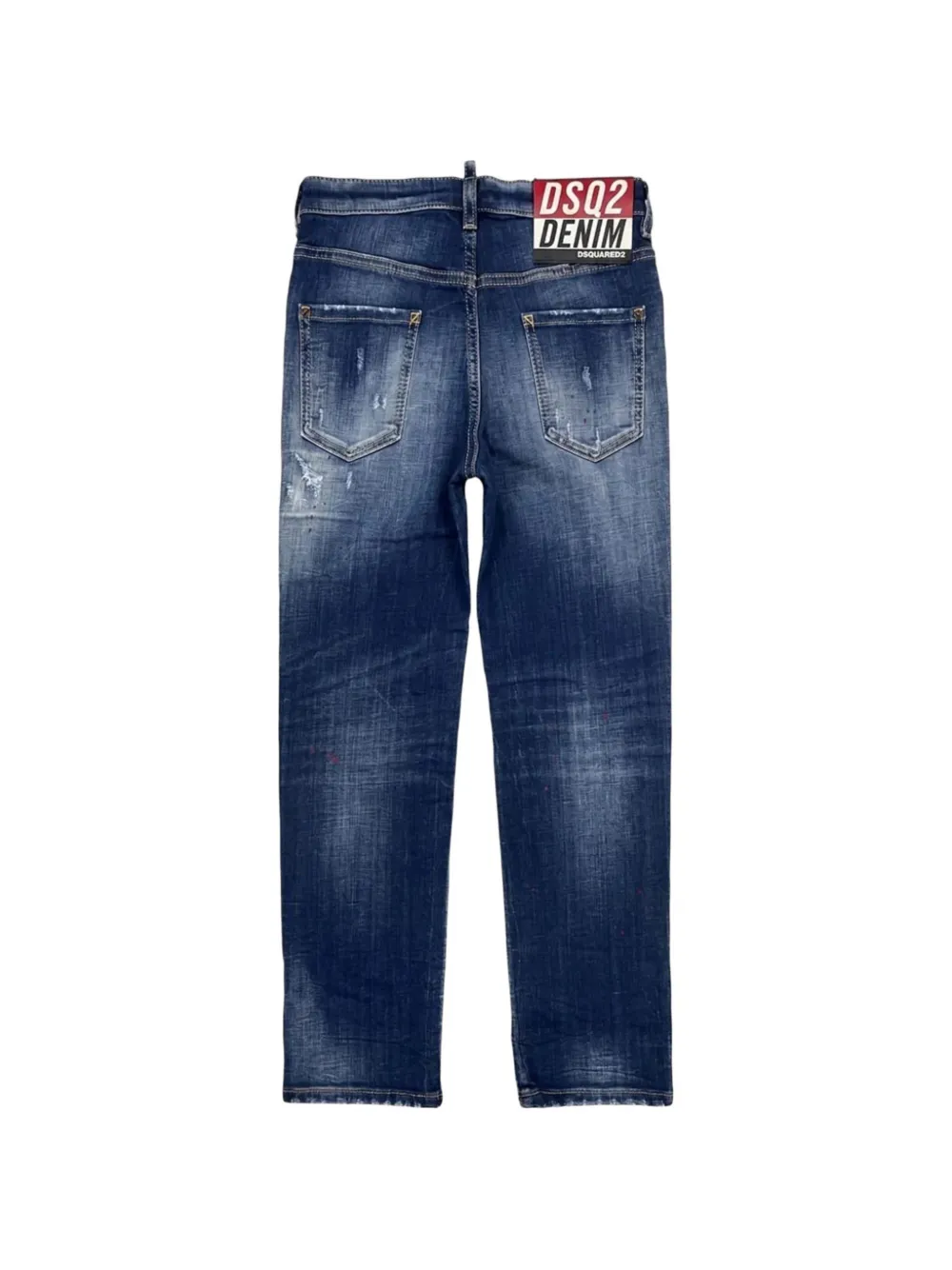 DSQUARED2 KIDS Gerafelde jeans Blauw