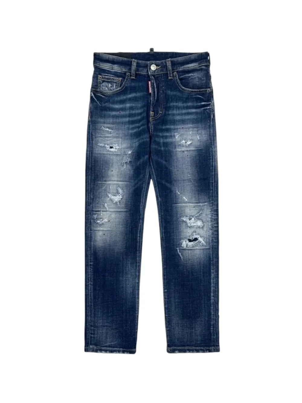 DSQUARED2 KIDS distressed jeans - Blu
