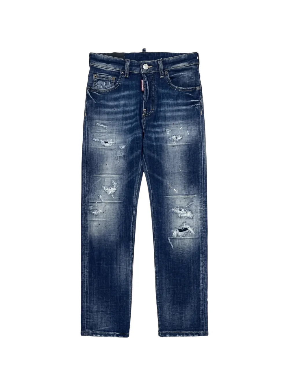 DSQUARED2 KIDS Gerafelde jeans Blauw