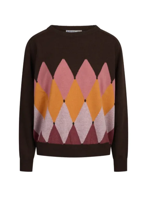 Ballantyne argyle-intarsia sweater