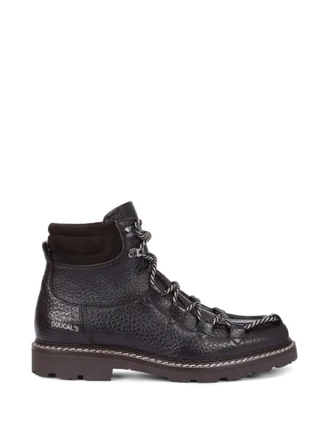Doucal's grained-leather panelled boots