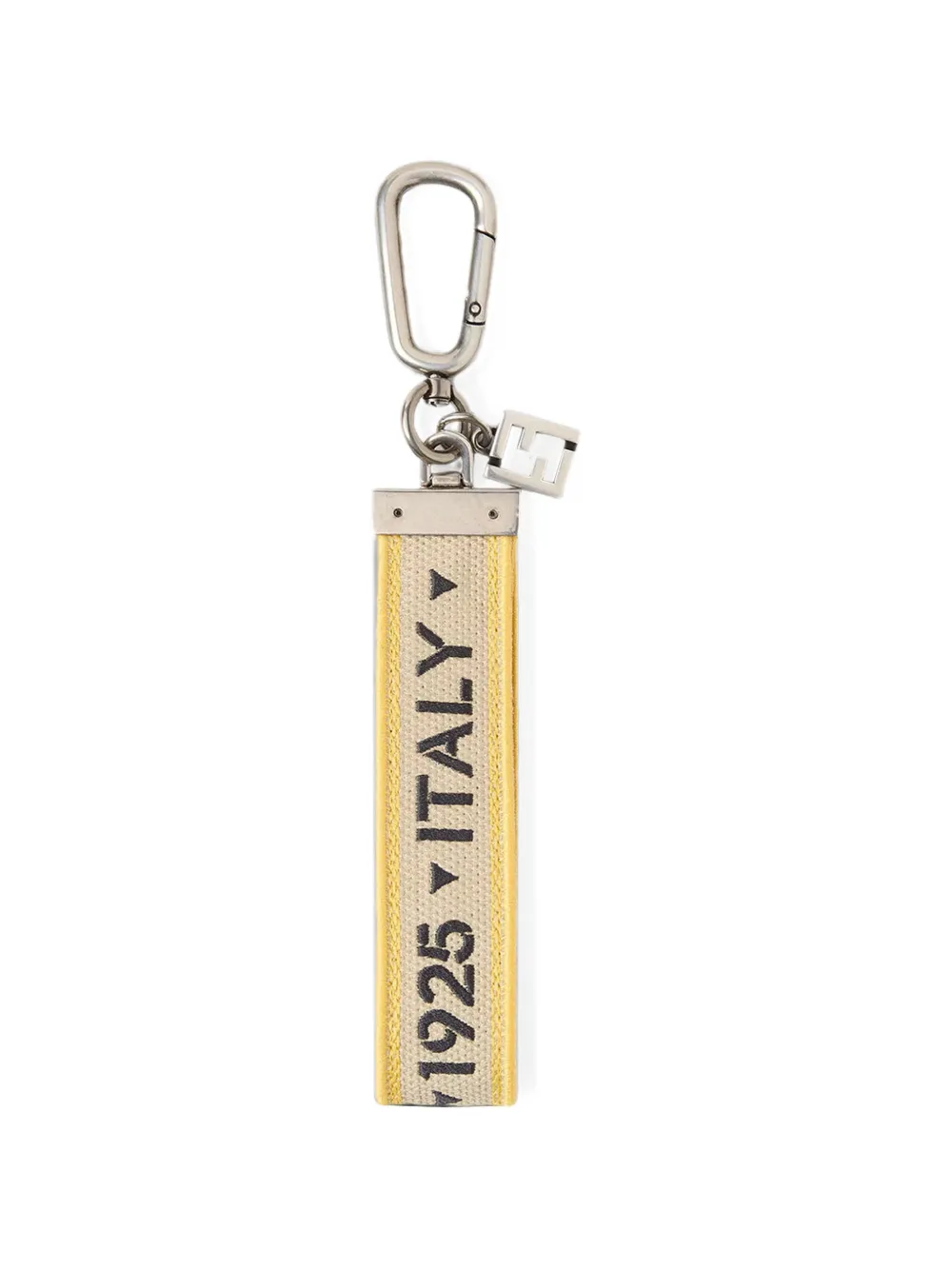 FENDI 1925 sleutelhanger met FF-logo-bedel Beige