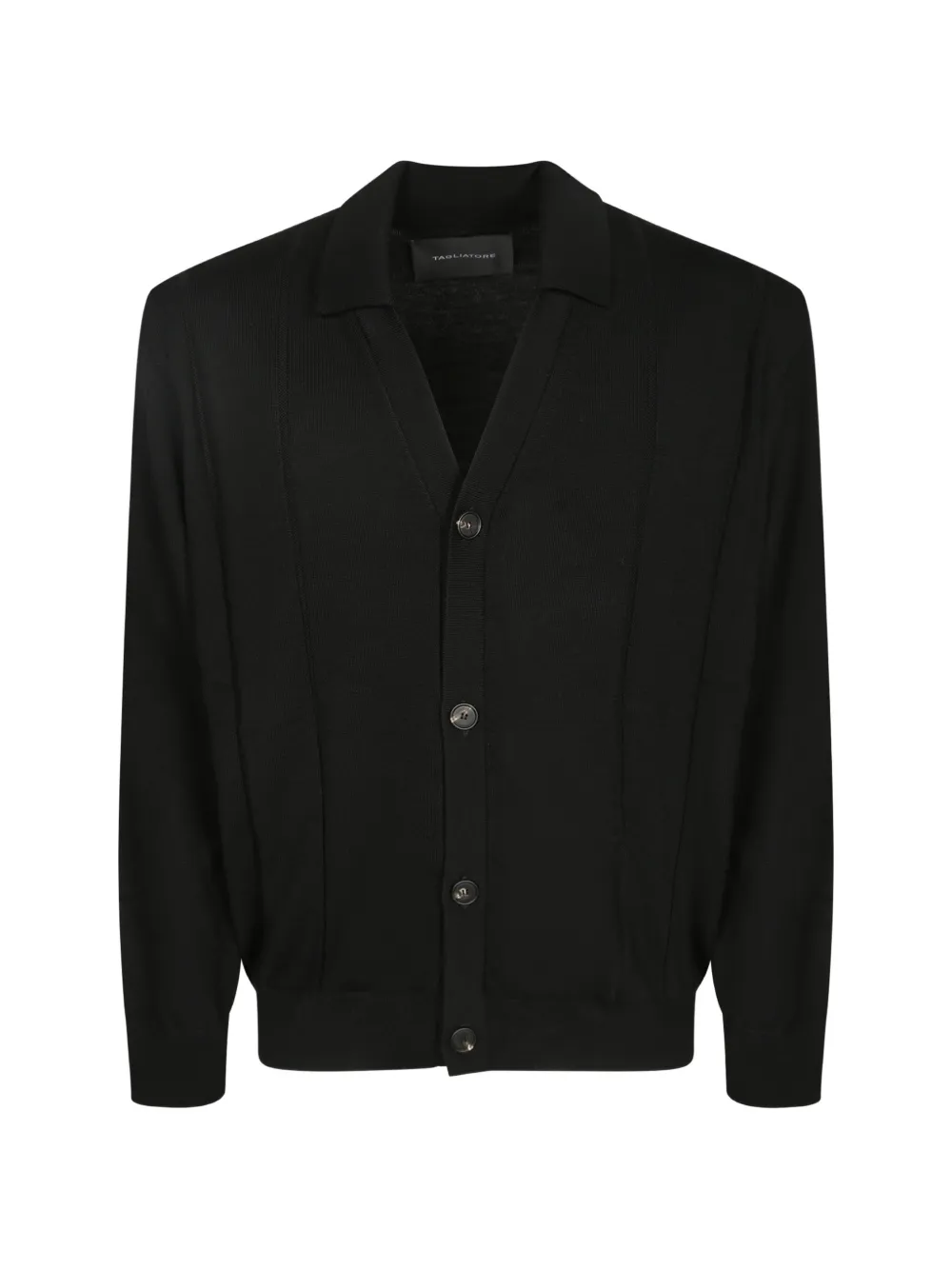 Tagliatore fine-knit button-up cardigan - Nero