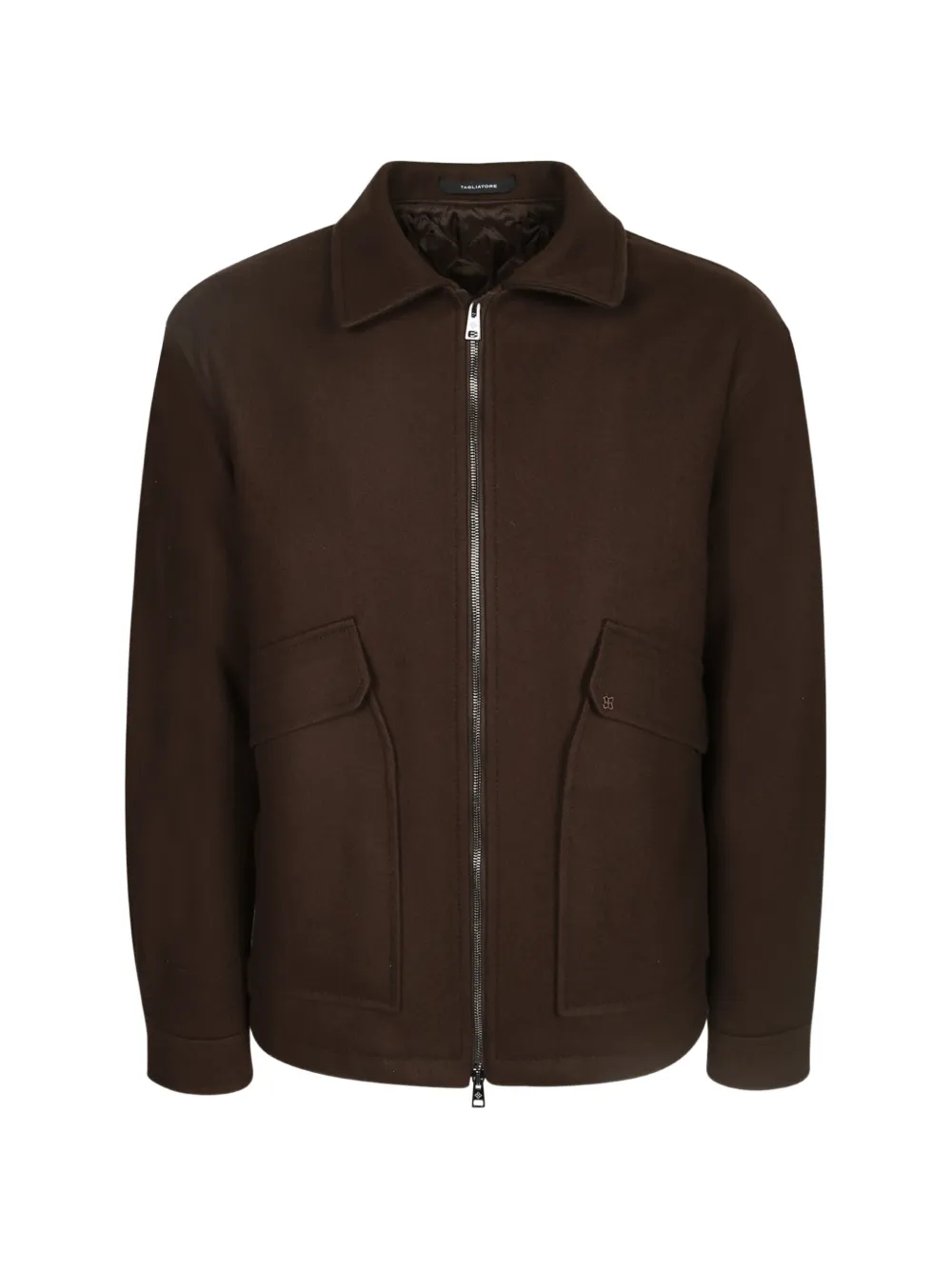 Tagliatore Adam Jacke mit Reißverschluss - Braun