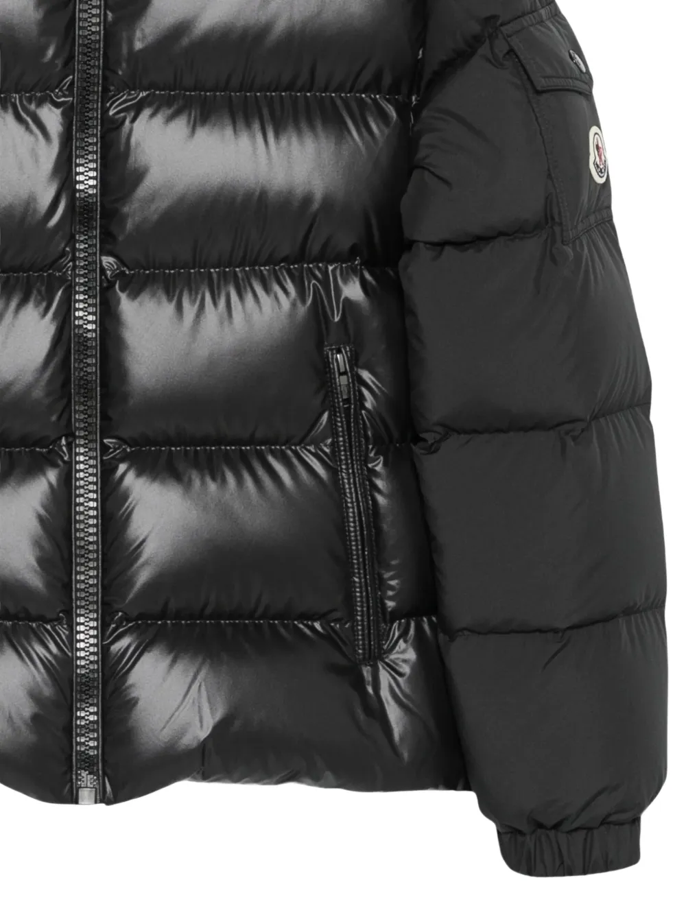 Moncler Enfant Hyoseris hooded jacket Zwart