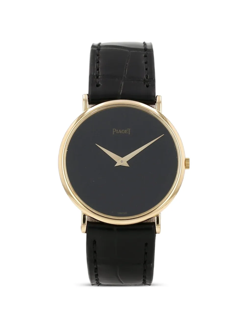 Piaget 1980s round yellow gold 30mm watch - Nero