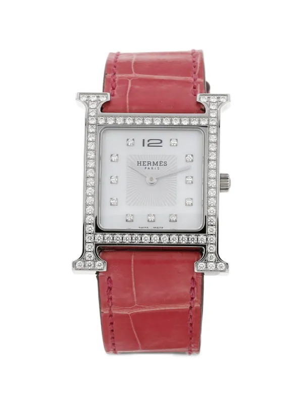 Hermès Pre-owned 2010s Heure H 30mm Watch in White