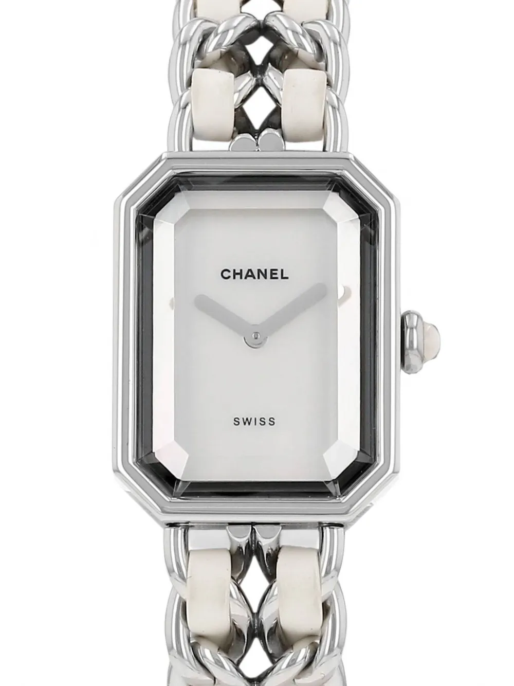 Chanel Pre-owned 2007 Première Octagonal 20mm Watch in White, view 2