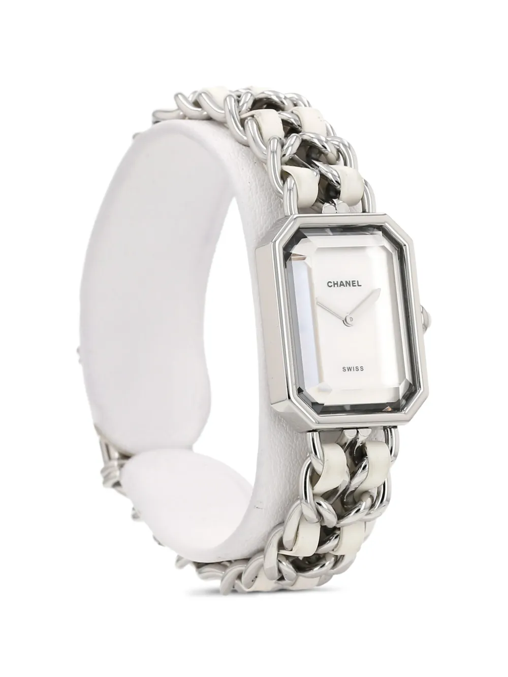 Chanel Pre-owned 2007 Première Octagonal 20mm Watch in White, view 3