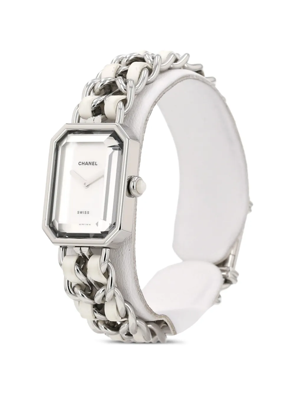 Chanel Pre-owned 2007 Première Octagonal 20mm Watch in White, view 4