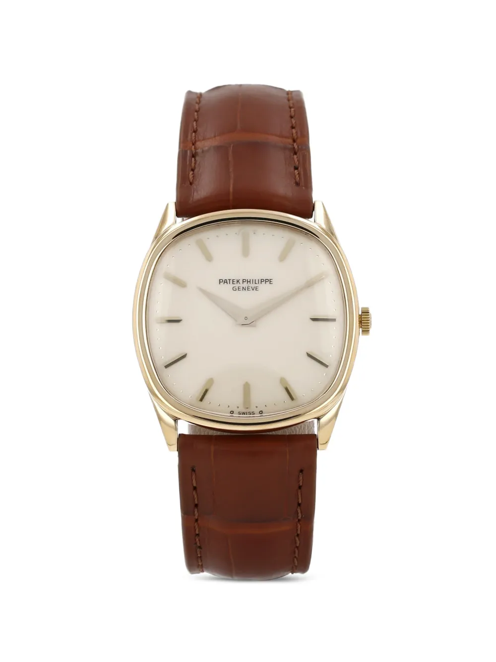 Patek Philippe Pre-Owned 1980s Golden Ellipse Cushion 33mm watch - Toni neutri