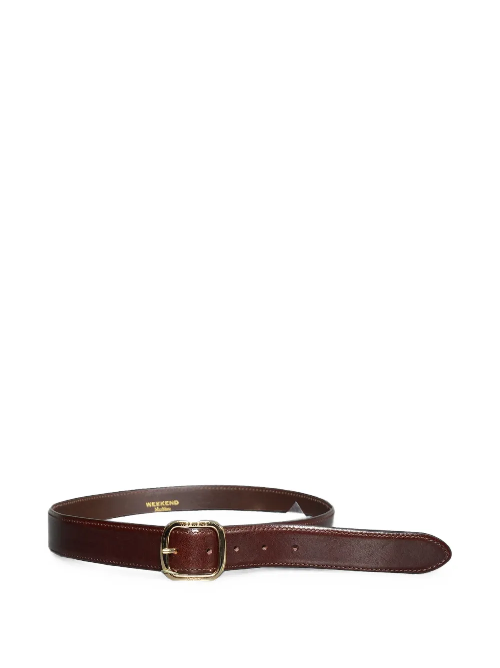 Weekend Max Mara buckle-fastening leather belt - Marrone
