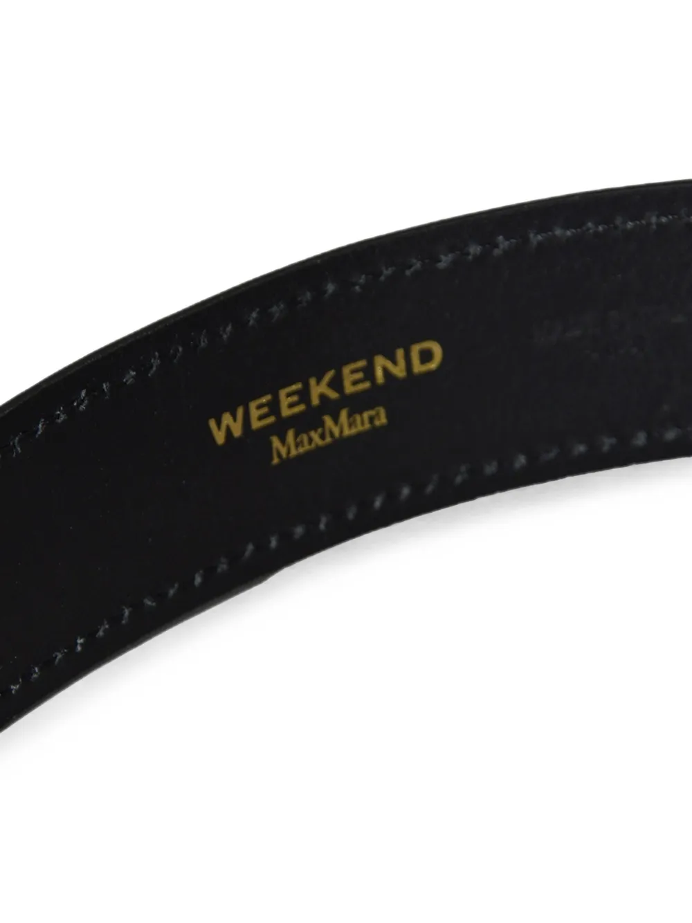 Weekend Max Mara buckle-fastening leather belt Zwart