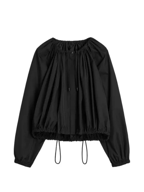 TOTEME gathered parachute jacket black