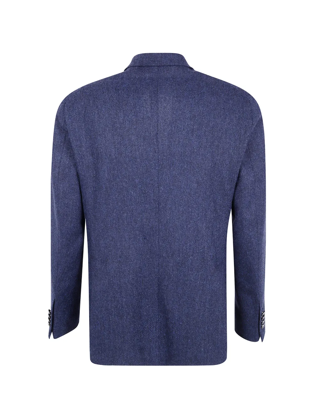 Tagliatore Montecarlo blazer met dubbele rij knopen en visgraatpatroon Blauw