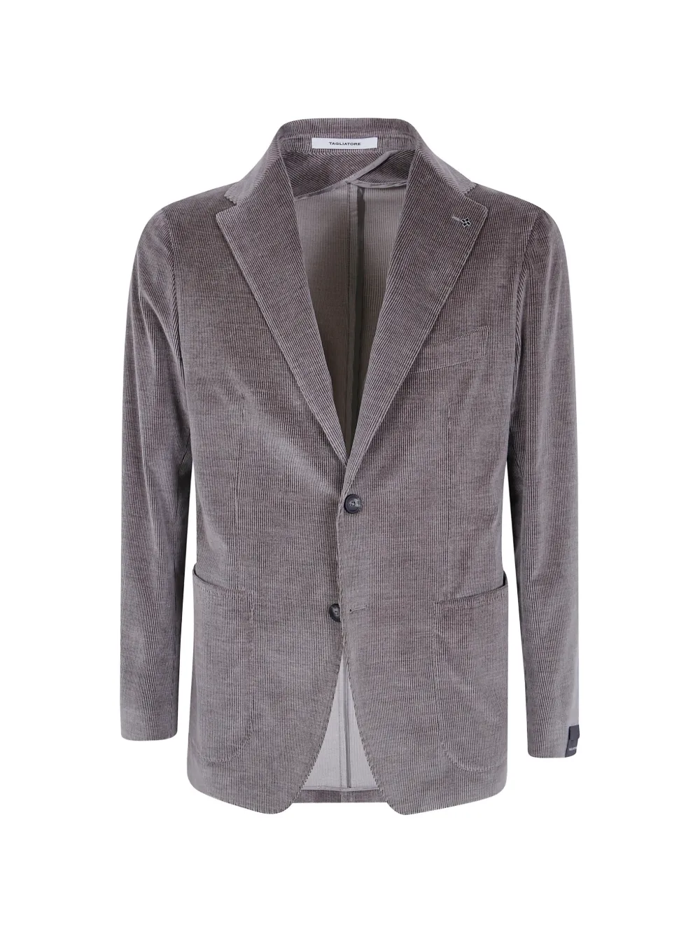Tagliatore single-breasted corduroy blazer - Grigio