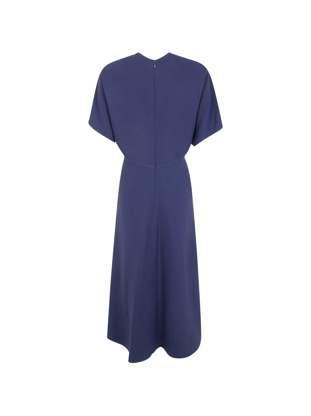 Victoria Beckham Eleanor midi-jurk met korte mouwen Blauw