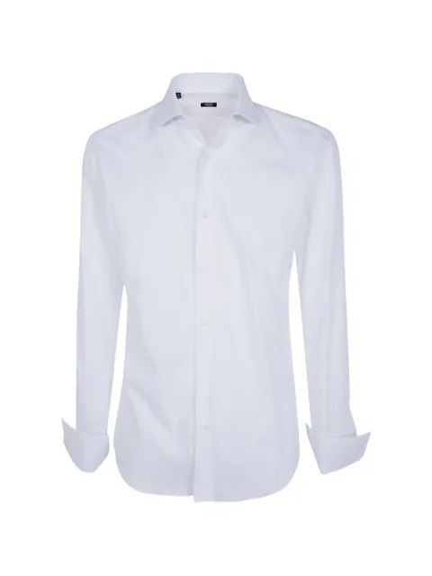Barba spread-collar french-cuff shirt
