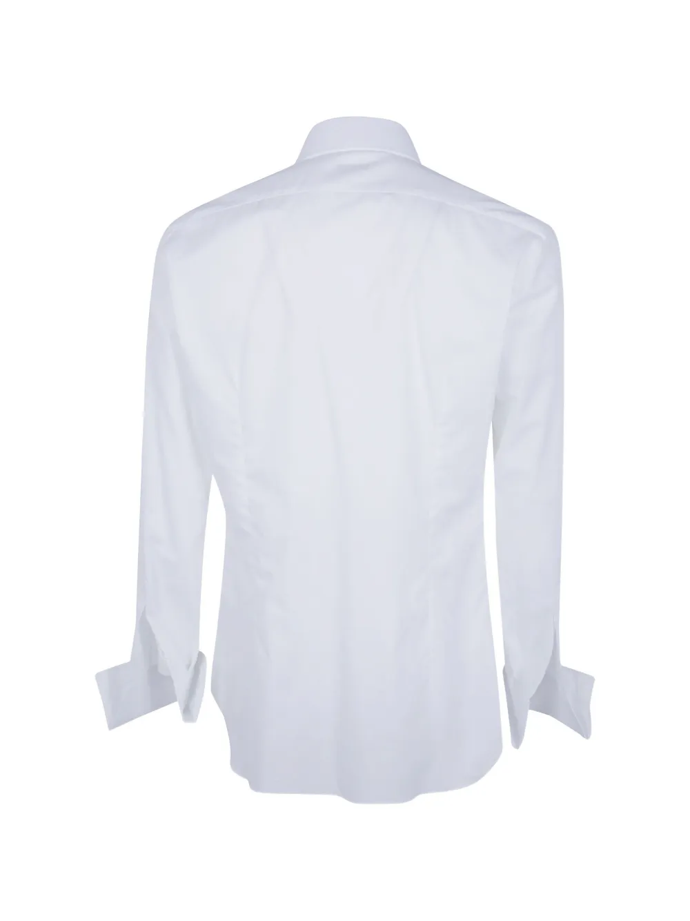 Barba spread-collar french-cuff shirt Wit