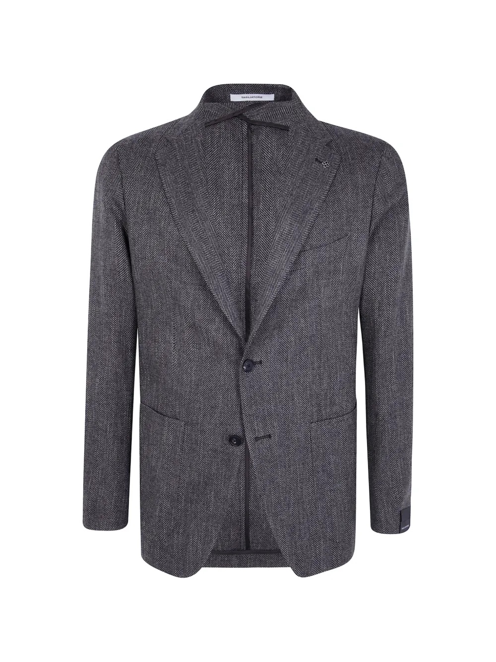 Tagliatore Montecarlo herringbone blazer - Grigio