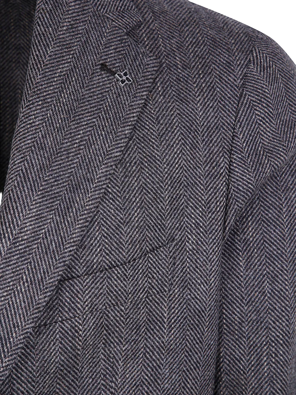Tagliatore Montecarlo blazer met visgraatpatroon Grijs