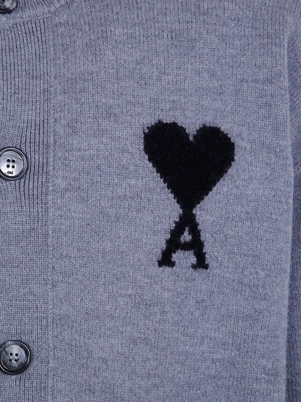 AMI Paris Wollen vest Grijs