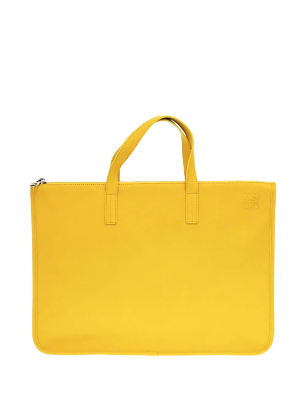 Loewe Pre-Owned Portadocumenti Toledo in pelle con motivo Anagram 2000-2026 - Giallo
