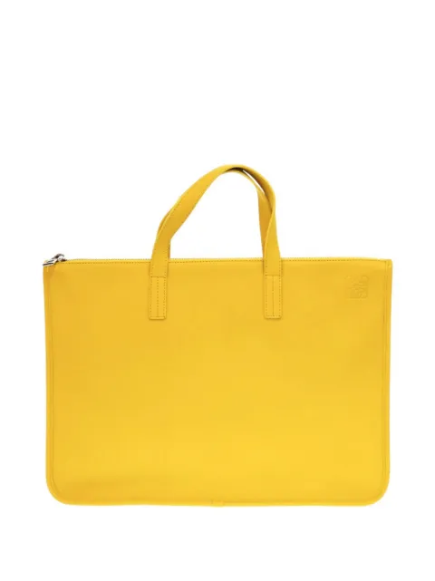 Loewe Pre-Owned 2000-2026 Leather Anagram Toledo Briefcase business bag
