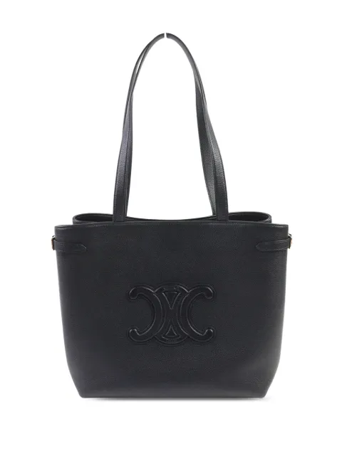 Celine Pre-Owned 2024-2026 Medium Grained Calfskin Cuir Triomphe Cabas Anais tote bag