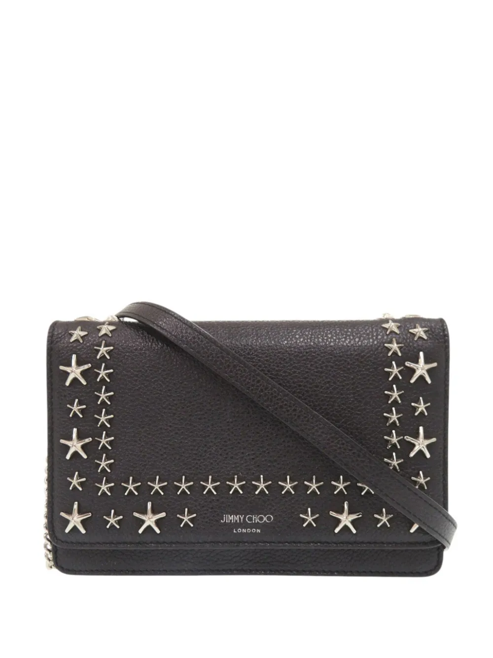 Jimmy Choo Pre-Owned 2000-2026 Star Umhängetasche mit Nieten - Schwarz