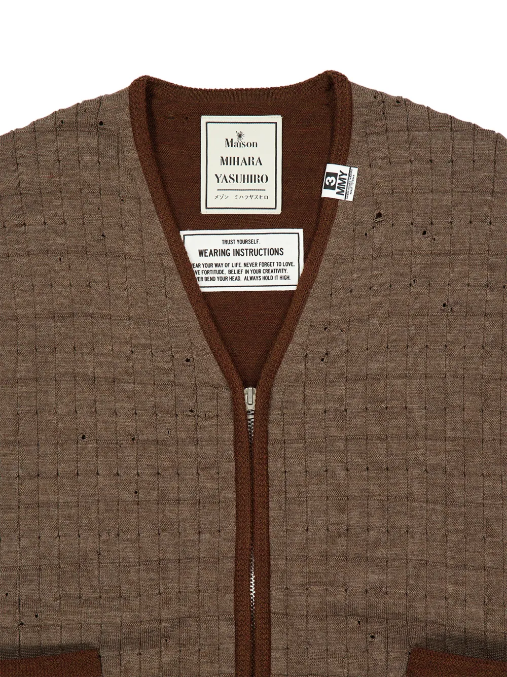 Maison MIHARA YASUHIRO Gerafeld vest Bruin