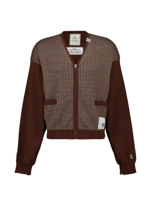 Maison MIHARA YASUHIRO distressed knit cardigan
