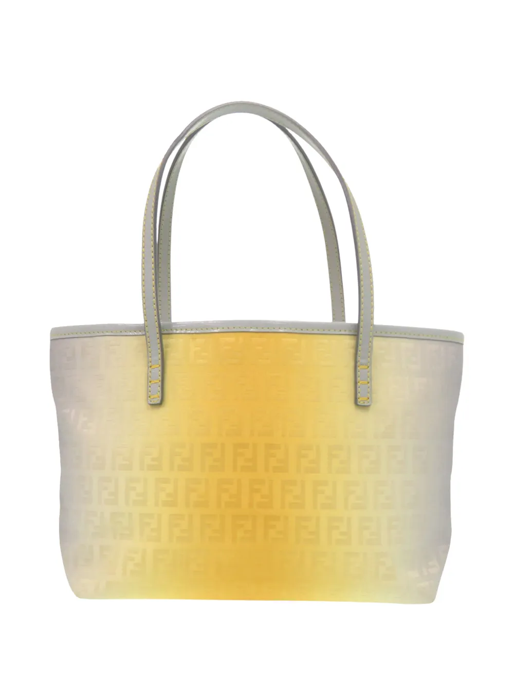 Fendi Pre-Owned 2000-2010 Mini Ombre Zucchino Canvas Roll tote bag - Giallo