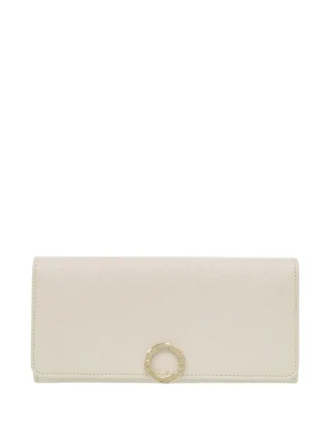 Bvlgari Pre-Owned 2000-2010 Leather Logo Clip Wallet long wallets