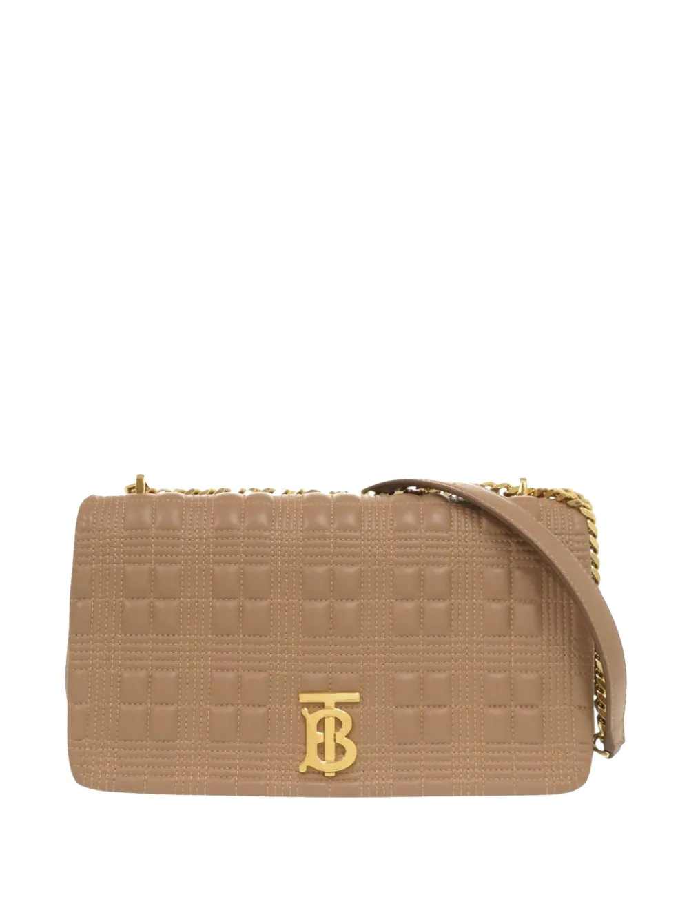 Burberry Pre-Owned 2018-2026 Medium Quilted Lambskin Lola crossbody bag - Marrone