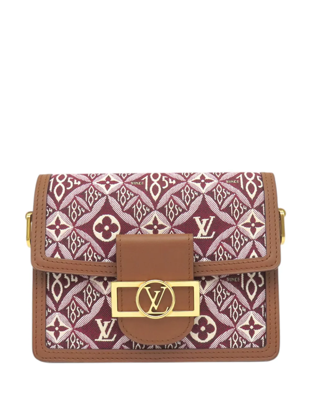 Louis Vuitton Pre-Owned 2020 mini Since 1854 Dauphine Umhängetasche aus Jacquard mit Monogramm - Rot