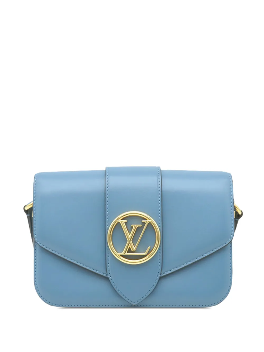 Louis Vuitton Pre-Owned 2020 Calfskin LV Pont 9 Soft MM crossbody bag - Blu